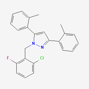 1-(2-chloro-6-fluorobenzyl)-3,5-bis(2-methylphenyl)-1H-pyrazole