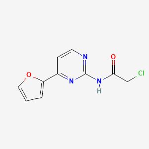 2-chloro-N-[4-(furan-2-yl)pyrimidin-2-yl]acetamide