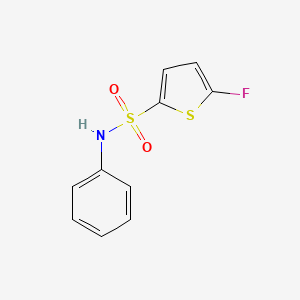 molecular formula C10H8FNO2S2 B10921141 5-Fluoro-N-phenylthiophene-2-sulfonamide 