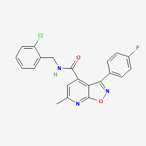 N-(2-chlorobenzyl)-3-(4-fluorophenyl)-6-methyl[1,2]oxazolo[5,4-b]pyridine-4-carboxamide