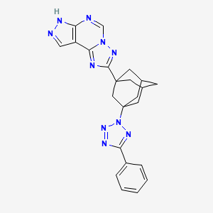 2-[3-(5-Phenyl-2H-1,2,3,4-tetraazol-2-YL)-1-adamantyl]-7H-pyrazolo[4,3-E][1,2,4]triazolo[1,5-C]pyrimidine