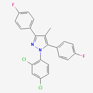 1-(2,4-dichlorophenyl)-3,5-bis(4-fluorophenyl)-4-methyl-1H-pyrazole