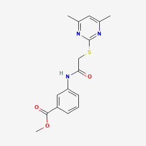 Methyl 3-({[(4,6-dimethylpyrimidin-2-yl)sulfanyl]acetyl}amino)benzoate