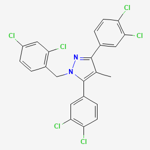 1-(2,4-dichlorobenzyl)-3,5-bis(3,4-dichlorophenyl)-4-methyl-1H-pyrazole