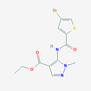 ethyl 5-{[(4-bromothiophen-2-yl)carbonyl]amino}-1-methyl-1H-pyrazole-4-carboxylate