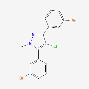 3,5-bis(3-bromophenyl)-4-chloro-1-methyl-1H-pyrazole