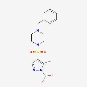 1-benzyl-4-{[1-(difluoromethyl)-5-methyl-1H-pyrazol-4-yl]sulfonyl}piperazine