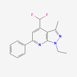 4-(difluoromethyl)-1-ethyl-3-methyl-6-phenyl-1H-pyrazolo[3,4-b]pyridine