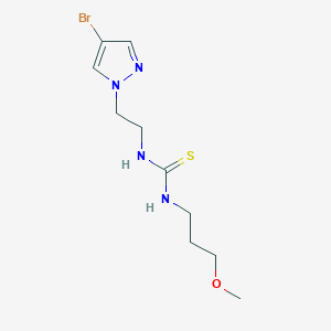 1-[2-(4-bromo-1H-pyrazol-1-yl)ethyl]-3-(3-methoxypropyl)thiourea