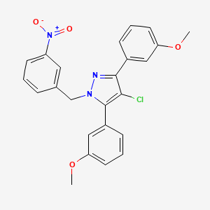 4-chloro-3,5-bis(3-methoxyphenyl)-1-(3-nitrobenzyl)-1H-pyrazole