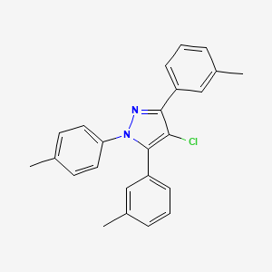 4-chloro-3,5-bis(3-methylphenyl)-1-(4-methylphenyl)-1H-pyrazole