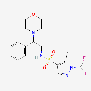 1-(difluoromethyl)-5-methyl-N-[2-(morpholin-4-yl)-2-phenylethyl]-1H-pyrazole-4-sulfonamide