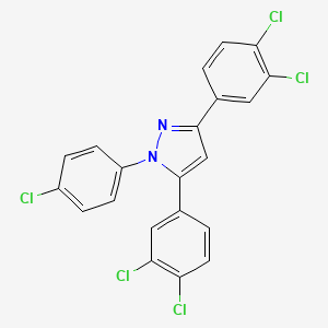 1-(4-chlorophenyl)-3,5-bis(3,4-dichlorophenyl)-1H-pyrazole