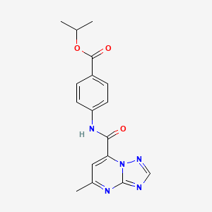 Propan-2-yl 4-{[(5-methyl[1,2,4]triazolo[1,5-a]pyrimidin-7-yl)carbonyl]amino}benzoate