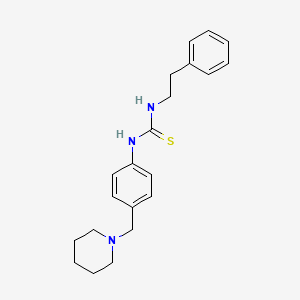 1-(2-Phenylethyl)-3-[4-(piperidin-1-ylmethyl)phenyl]thiourea