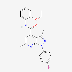 N-(2-ethoxyphenyl)-1-(4-fluorophenyl)-3,6-dimethyl-1H-pyrazolo[3,4-b]pyridine-4-carboxamide