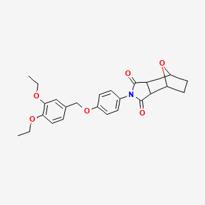 2-{4-[(3,4-diethoxybenzyl)oxy]phenyl}hexahydro-1H-4,7-epoxyisoindole-1,3(2H)-dione