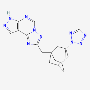 2-{[3-(2H-1,2,3,4-Tetraazol-2-YL)-1-adamantyl]methyl}-7H-pyrazolo[4,3-E][1,2,4]triazolo[1,5-C]pyrimidine