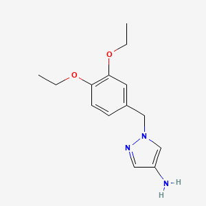 molecular formula C14H19N3O2 B10921737 1-(3,4-diethoxybenzyl)-1H-pyrazol-4-amine CAS No. 1002033-47-7