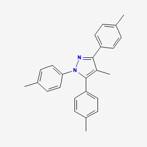 molecular formula C25H24N2 B10921739 4-methyl-1,3,5-tris(4-methylphenyl)-1H-pyrazole 