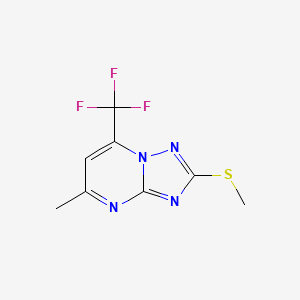 5-Methyl-2-(methylsulfanyl)-7-(trifluoromethyl)[1,2,4]triazolo[1,5-a]pyrimidine