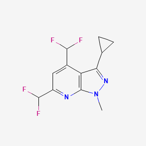 3-cyclopropyl-4,6-bis(difluoromethyl)-1-methyl-1H-pyrazolo[3,4-b]pyridine