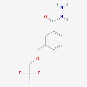 3-[(2,2,2-Trifluoroethoxy)methyl]benzohydrazide