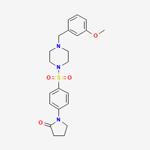 1-(4-{[4-(3-Methoxybenzyl)piperazin-1-yl]sulfonyl}phenyl)pyrrolidin-2-one