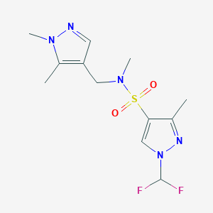 1-(difluoromethyl)-N-[(1,5-dimethyl-1H-pyrazol-4-yl)methyl]-N,3-dimethyl-1H-pyrazole-4-sulfonamide