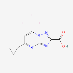 5-Cyclopropyl-7-(trifluoromethyl)[1,2,4]triazolo[1,5-a]pyrimidine-2-carboxylic acid