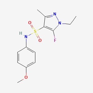 1-Ethyl-5-fluoro-N-(4-methoxyphenyl)-3-methyl-1H-pyrazole-4-sulfonamide