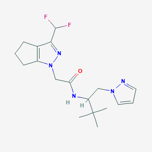 2-[3-(difluoromethyl)-5,6-dihydrocyclopenta[c]pyrazol-1(4H)-yl]-N-[3,3-dimethyl-1-(1H-pyrazol-1-yl)butan-2-yl]acetamide