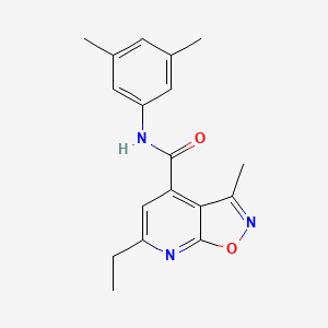 N-(3,5-dimethylphenyl)-6-ethyl-3-methyl[1,2]oxazolo[5,4-b]pyridine-4-carboxamide