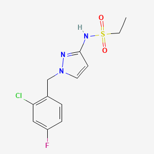 N-[1-(2-chloro-4-fluorobenzyl)-1H-pyrazol-3-yl]ethanesulfonamide