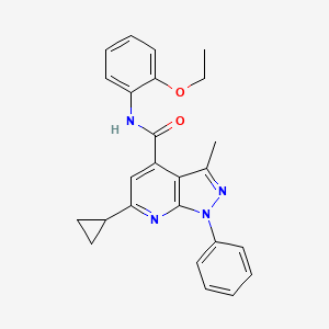 6-cyclopropyl-N-(2-ethoxyphenyl)-3-methyl-1-phenyl-1H-pyrazolo[3,4-b]pyridine-4-carboxamide