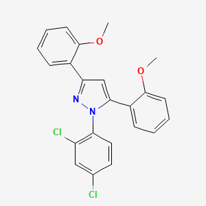 1-(2,4-dichlorophenyl)-3,5-bis(2-methoxyphenyl)-1H-pyrazole