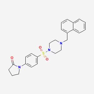 1-(4-{[4-(Naphthalen-1-ylmethyl)piperazin-1-yl]sulfonyl}phenyl)pyrrolidin-2-one