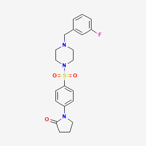 1-(4-{[4-(3-Fluorobenzyl)piperazin-1-yl]sulfonyl}phenyl)pyrrolidin-2-one