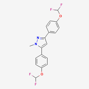 3,5-bis[4-(difluoromethoxy)phenyl]-1-methyl-1H-pyrazole