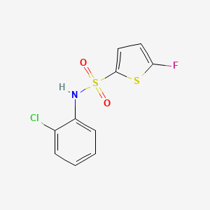 molecular formula C10H7ClFNO2S2 B10922484 N-(2-Chlorophenyl)-5-fluorothiophene-2-sulfonamide 