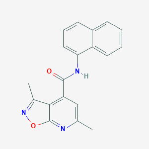 3,6-dimethyl-N-(naphthalen-1-yl)[1,2]oxazolo[5,4-b]pyridine-4-carboxamide