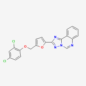 2-{5-[(2,4-Dichlorophenoxy)methyl]furan-2-yl}[1,2,4]triazolo[1,5-c]quinazoline