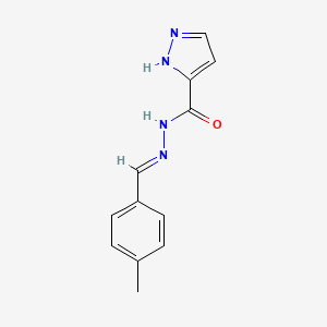 N'-[(E)-(4-methylphenyl)methylidene]-1H-pyrazole-3-carbohydrazide