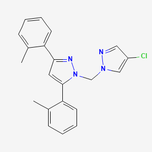 1-[(4-chloro-1H-pyrazol-1-yl)methyl]-3,5-bis(2-methylphenyl)-1H-pyrazole