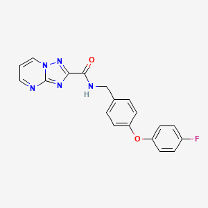 N-[4-(4-fluorophenoxy)benzyl][1,2,4]triazolo[1,5-a]pyrimidine-2-carboxamide