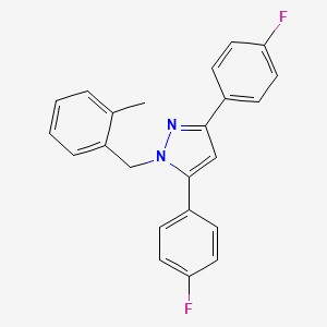 3,5-bis(4-fluorophenyl)-1-(2-methylbenzyl)-1H-pyrazole