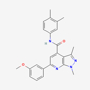 N-(3,4-dimethylphenyl)-6-(3-methoxyphenyl)-1,3-dimethyl-1H-pyrazolo[3,4-b]pyridine-4-carboxamide