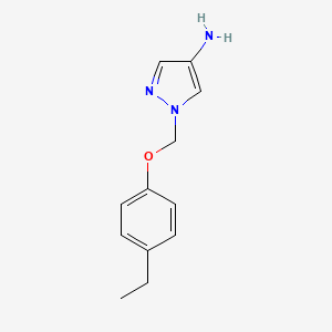 1-[(4-ethylphenoxy)methyl]-1H-pyrazol-4-amine