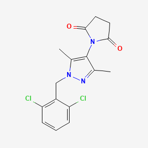 1-[1-(2,6-dichlorobenzyl)-3,5-dimethyl-1H-pyrazol-4-yl]pyrrolidine-2,5-dione