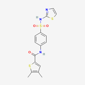 4,5-dimethyl-N-[4-(1,3-thiazol-2-ylsulfamoyl)phenyl]thiophene-2-carboxamide